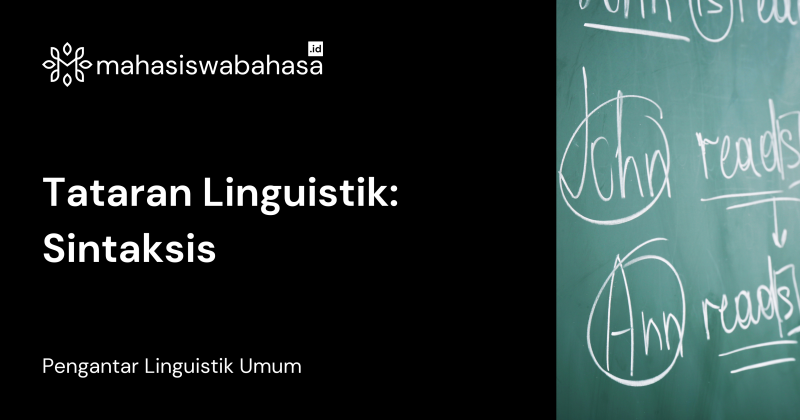 Tataran Linguistik: Sintaksis